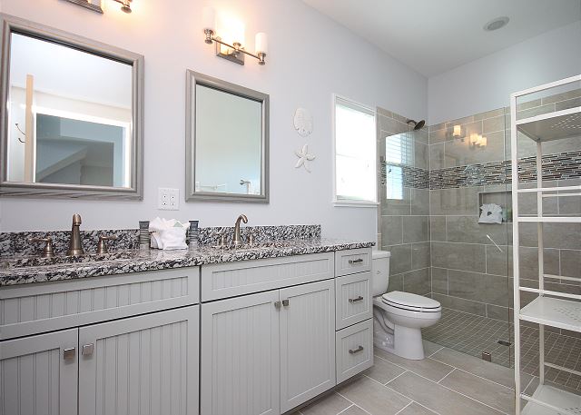 Guest Bath with Shower Only & Dual Sinks Guest Bath with Shower Only & Dual Sinks
