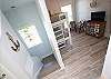 Upstairs Landing with Bunk Bed (sleeps 2) and Flat Screen TV Upstairs Landing with Bunk Bed (sleeps 2) and Flat Screen TV