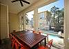 Additional Dining Space for 6 on the Screen Porch overlooking Pr Additional Dining Space for 6 on the Screen Porch overlooking Pr