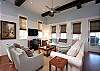 2nd Floor Living Room with Balcony Access to Private Fireplace 2nd Floor Living Room with Balcony Access to Private Fireplace