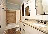 Shared Guest Bathroom with Dual Sinks Shared Guest Bathroom with Dual Sinks