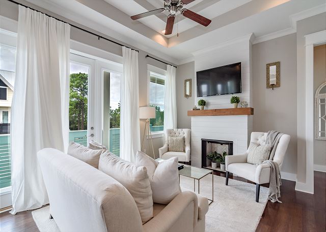 Serene Living Space with Flat Screen TV Serene Living Space with Flat Screen TV