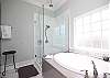 Downstairs Master Bath with Jacuzzi & Separate Shower Downstairs Master Bath with Jacuzzi & Separate Shower
