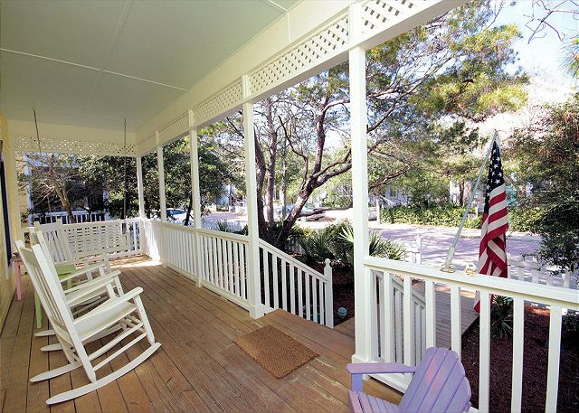 Front Porch with Rockers & Swing Front Porch with Rockers & Swing