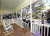 Front Porch with Rockers & Swing Front Porch with Rockers & Swing