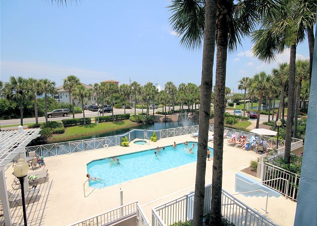 Overlooking Cabanas Pool Overlooking Cabanas Pool