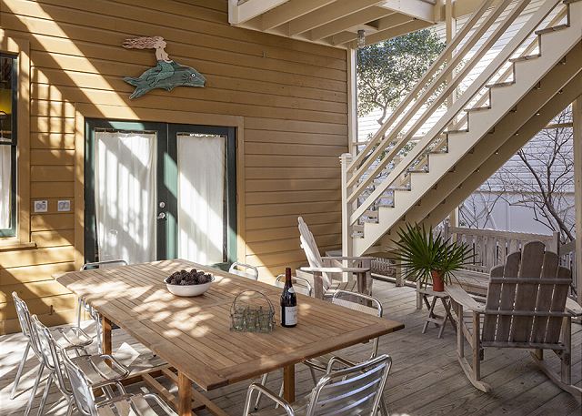 At the heart of Pleasure Principal is an inviting screened porch At the heart of Pleasure Principal is an inviting screened porch