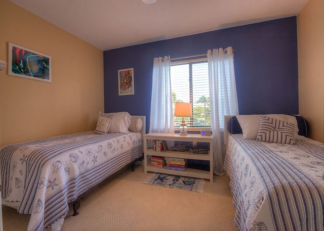 Guest bedroom, 2 twin beds, TV