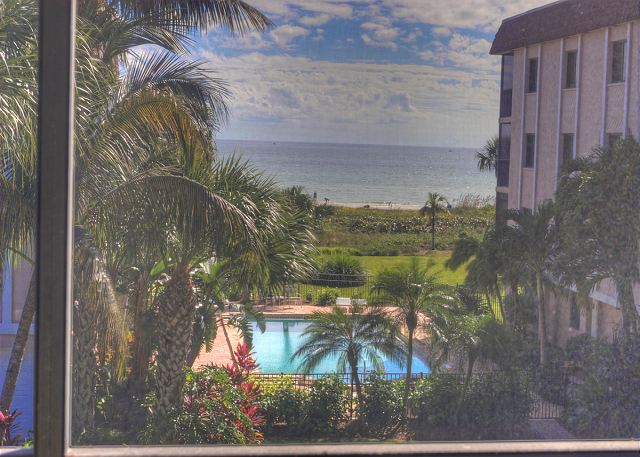 Gulf of Mexico view from the screened lanai