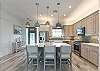 Open concept kitchen with top-of-the-line appliances