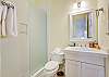 Twin Guest Bathroom with Walk-in Shower