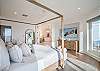 Primary Bedroom Upstairs With King Bed, Breathtaking Views Of The Gulf, Private Patio and Luxury Ensuite Spa Bathroom 