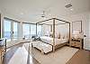 Primary Bedroom Upstairs With King Bed, Breathtaking Views Of The Gulf, Private Patio and Luxury Ensuite Spa Bathroom 