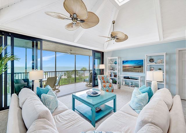 POINCIANA 4A | Gorgeous 3 bed 2 bath condo with direct Gulf views and access!