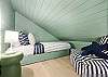 Children's Bedroom Off From Living Room With Twin below and Loft With Another Twin and Ensuite Bathroom With Tub -- Good For Kids, Not Adults 