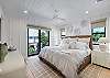 1st Guest Bedroom Off From Kitchen With King and Ensuite Bathroom With Shower