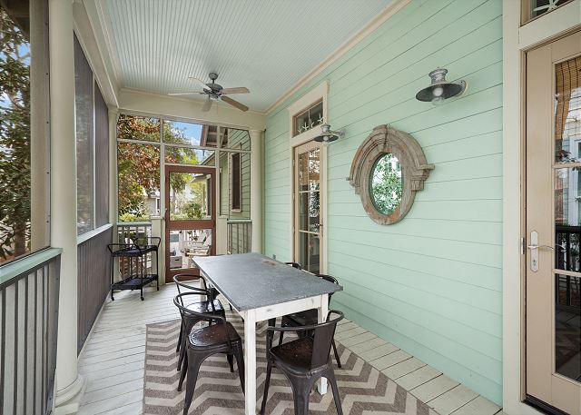 Screened in back porch