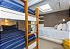3rd bedroom with a Queen and a set of built in Bunks