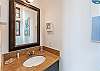 Half bath ensuite in Twin bedroom