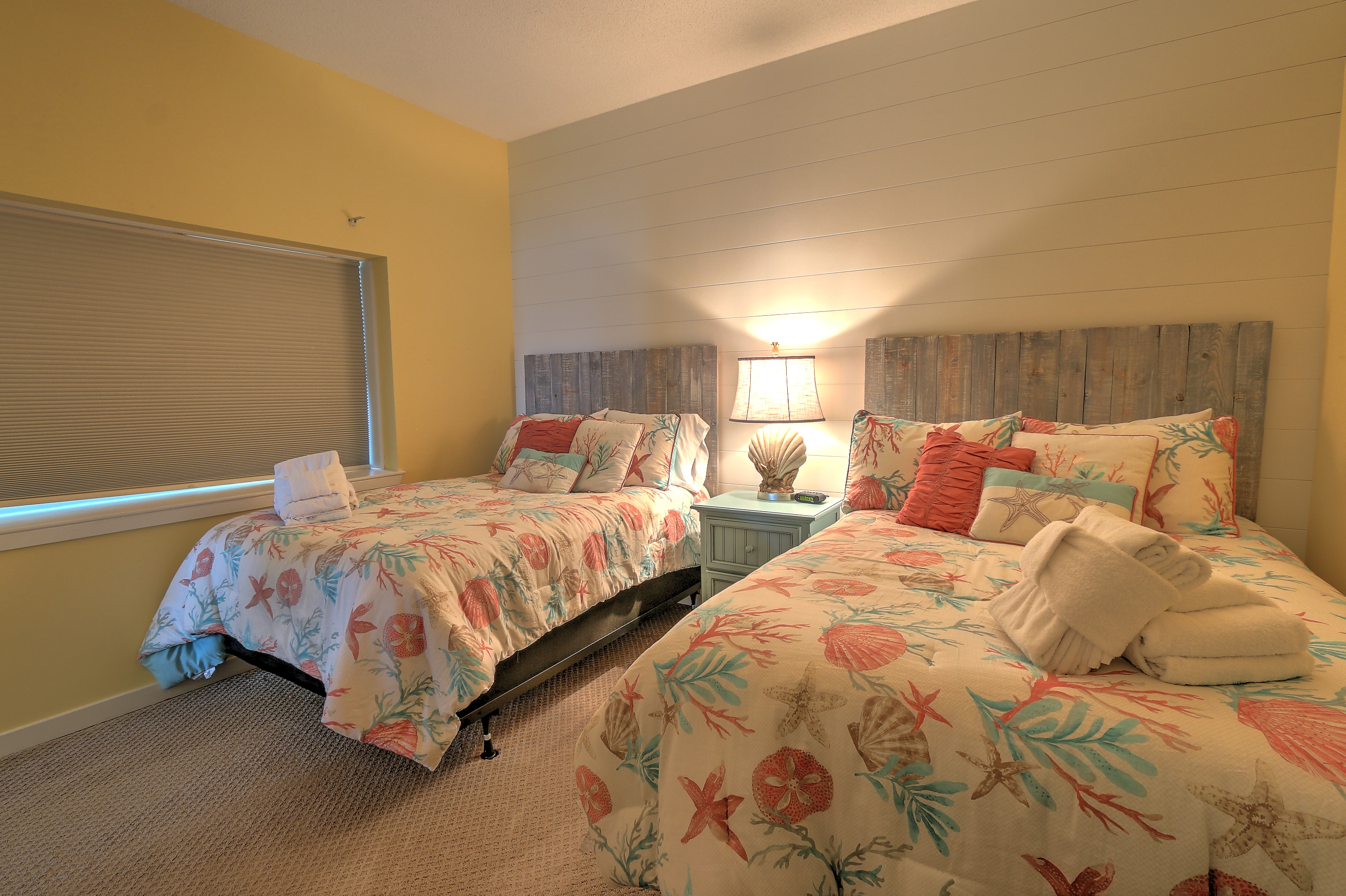 Bedroom 2 with Full beds & Hall Bath