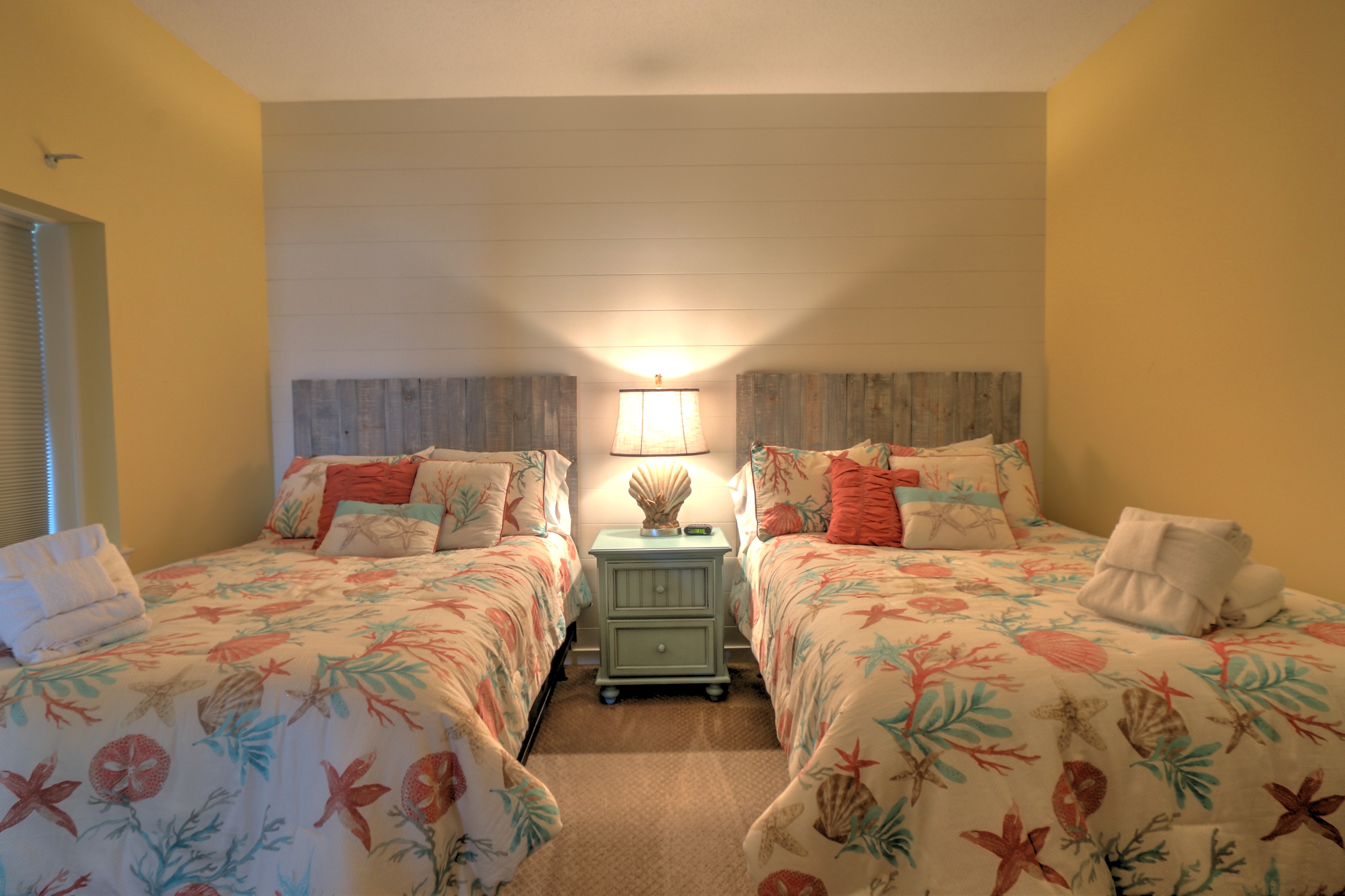 Bedroom 2 with Full beds & Hall Bath