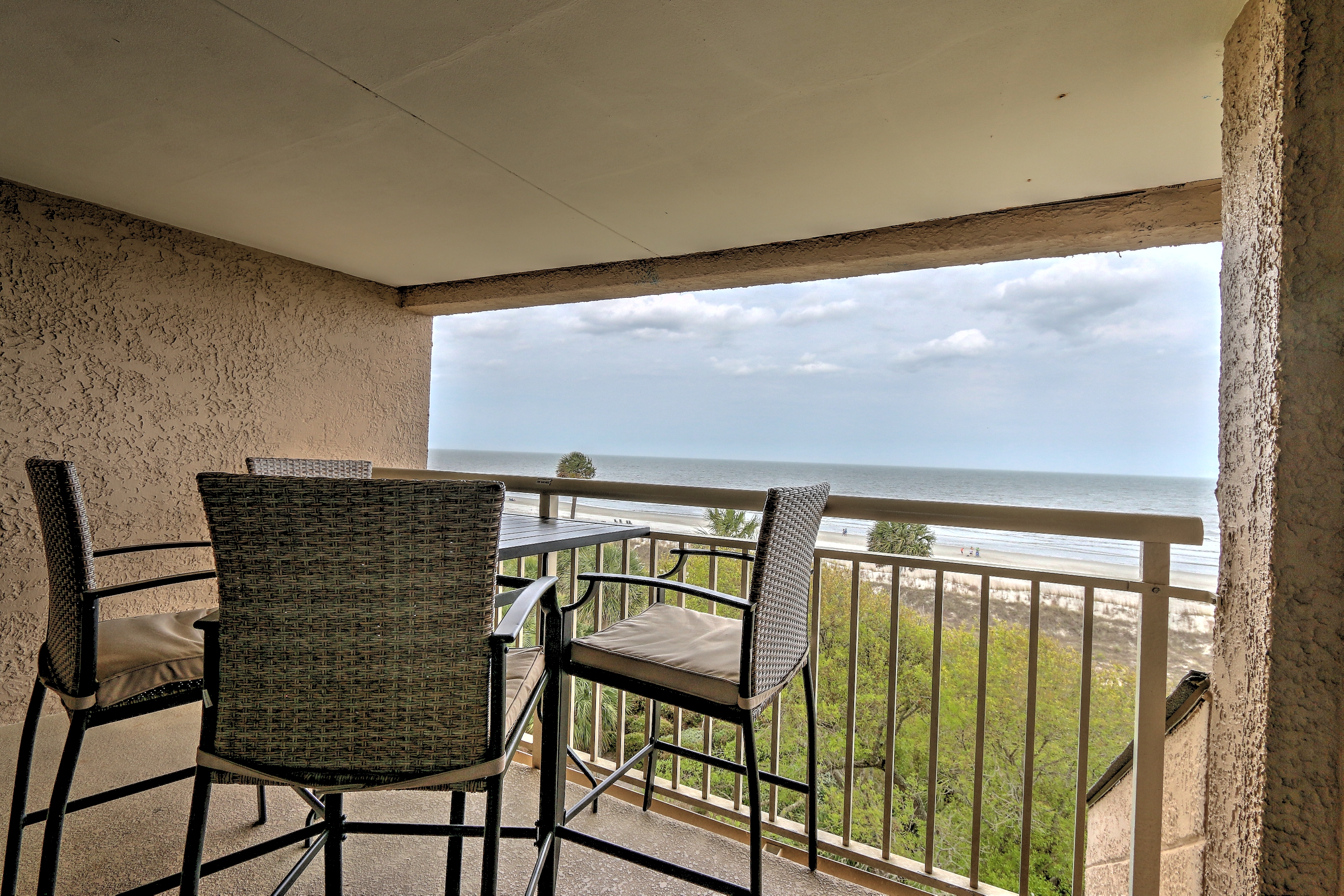 View from private oceanfront balcony