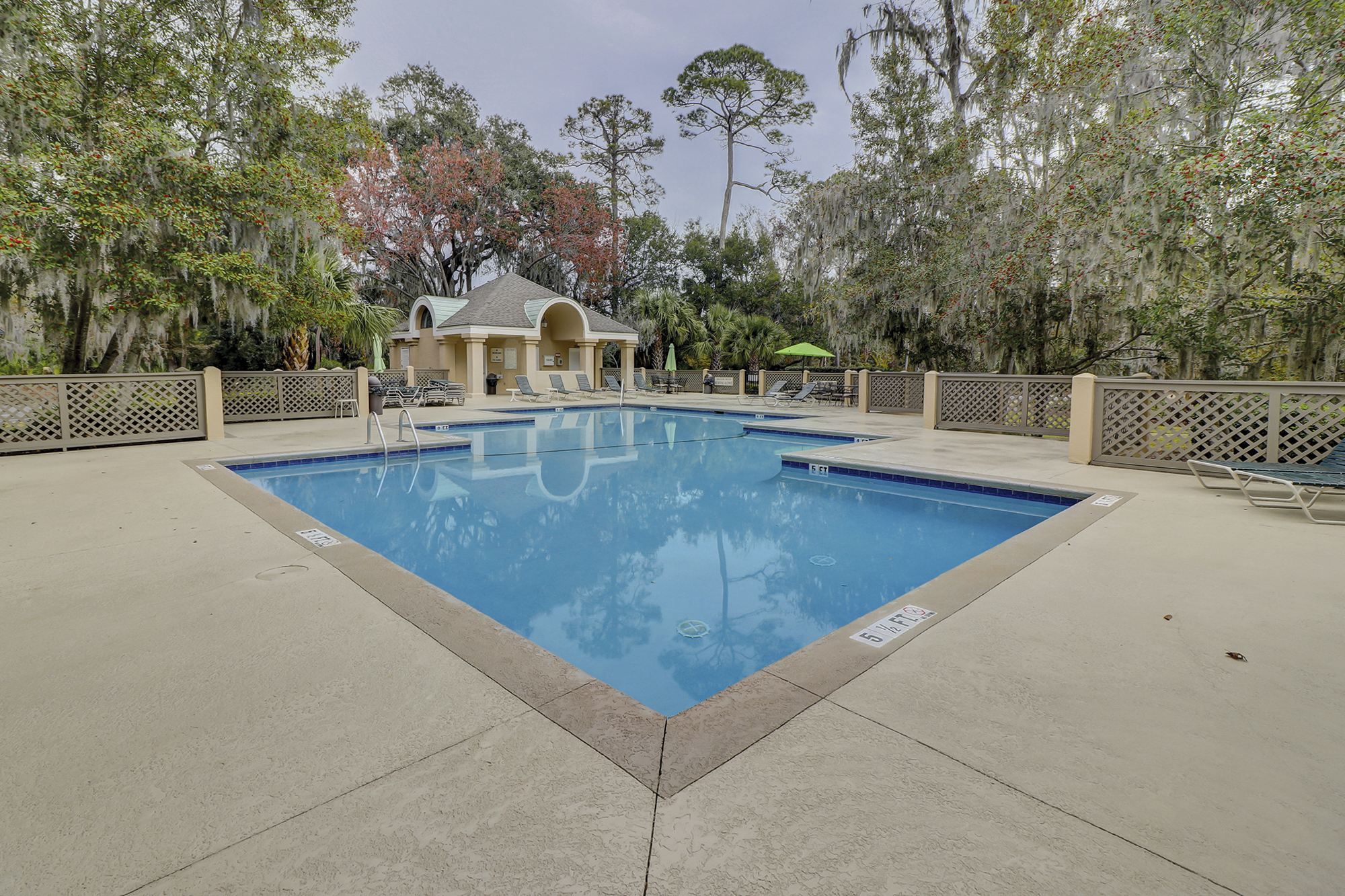 Pool measures 21' x 62'