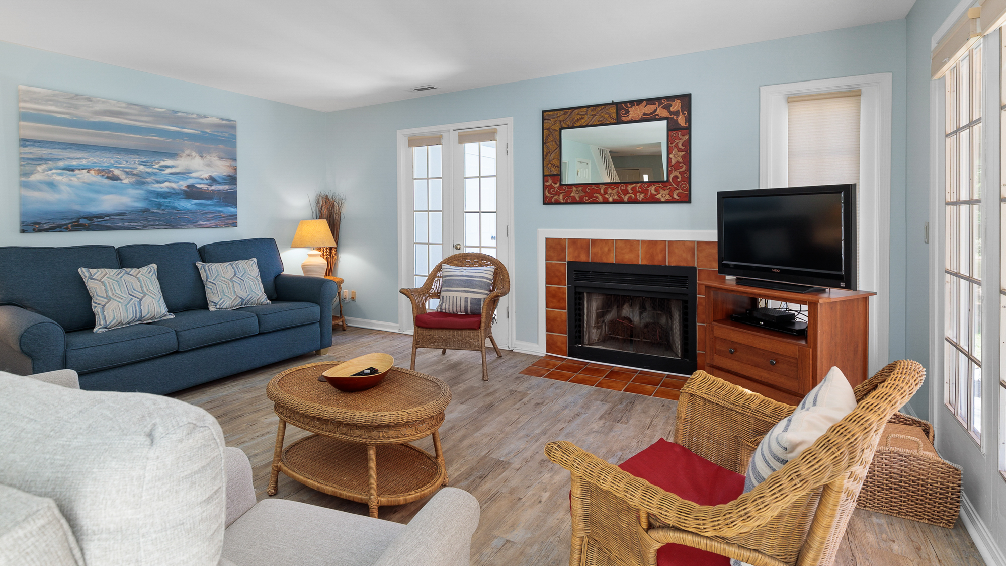 Living Room with Flat Screen TV