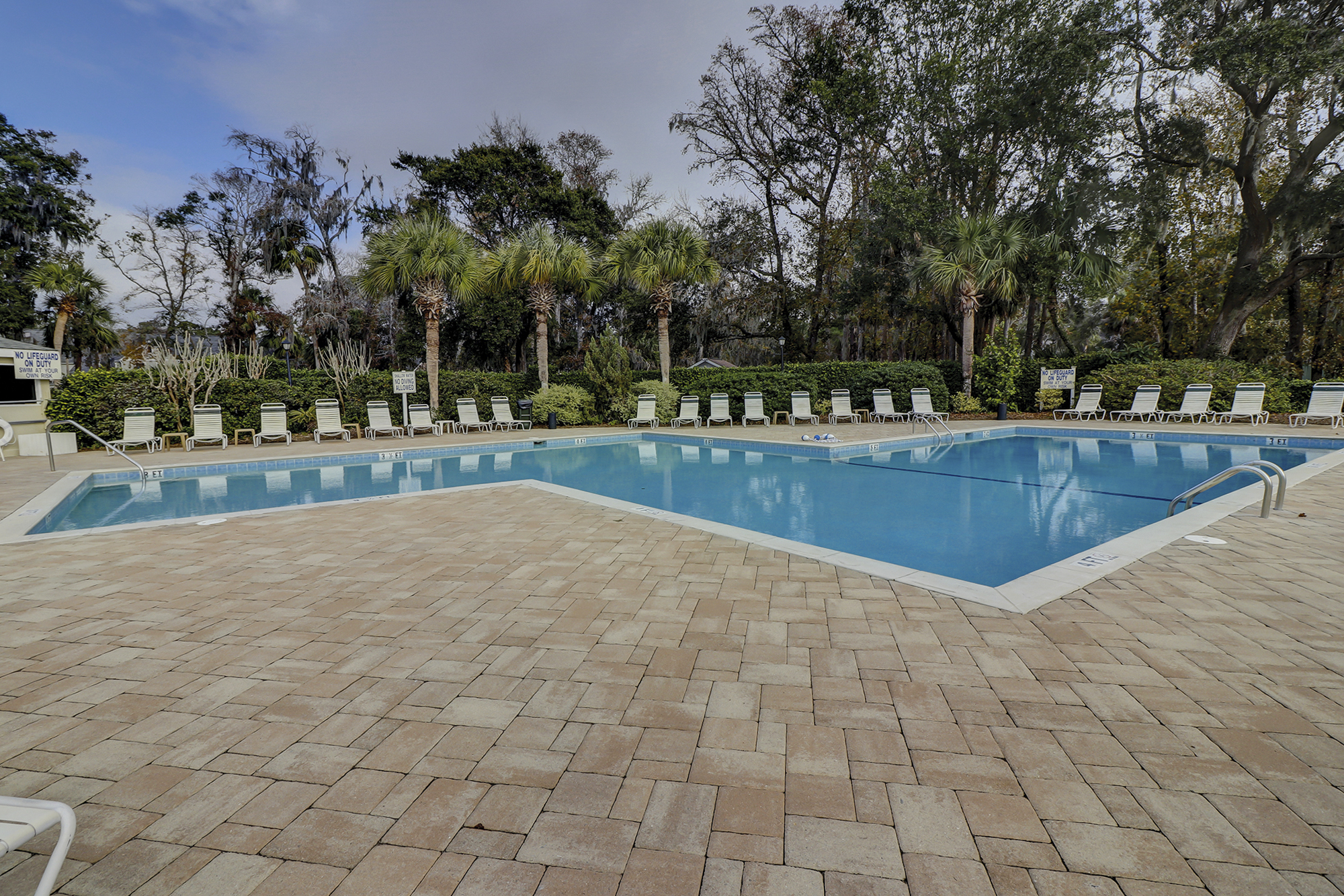 Sunny onsite Pool measures 22' x 66'