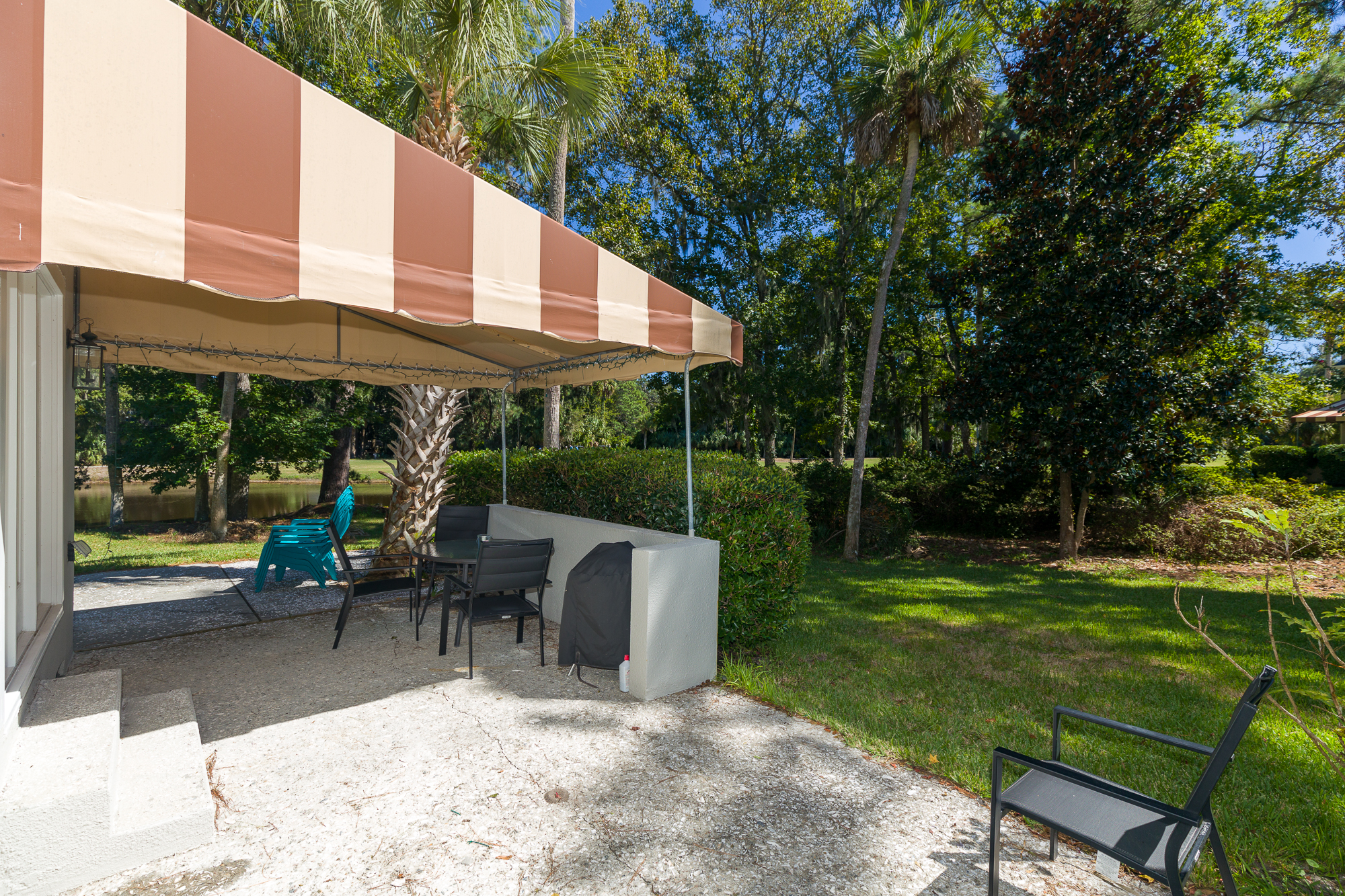 Back Patio with View of Lagoon