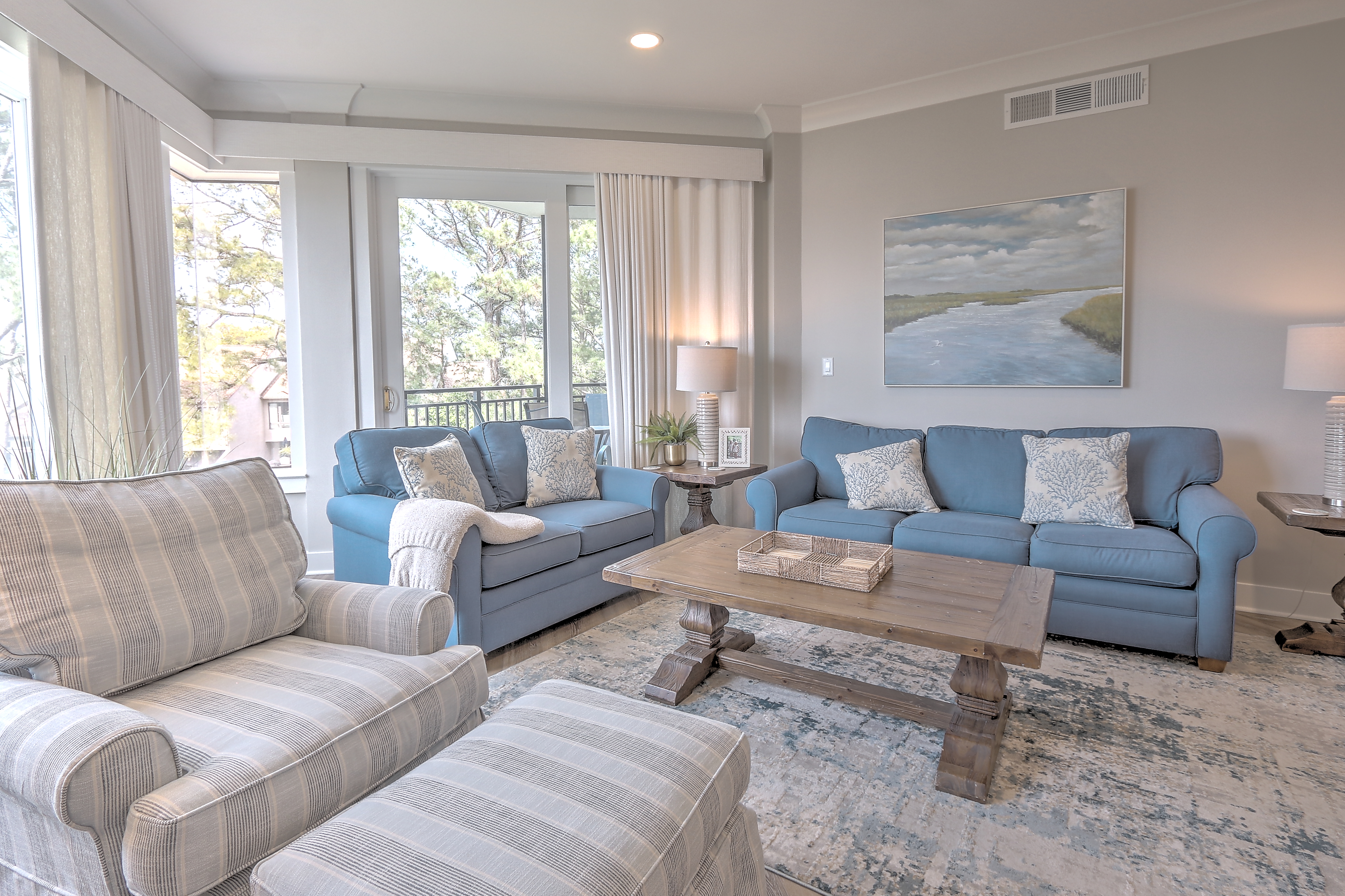 Living Room with Ocean Views