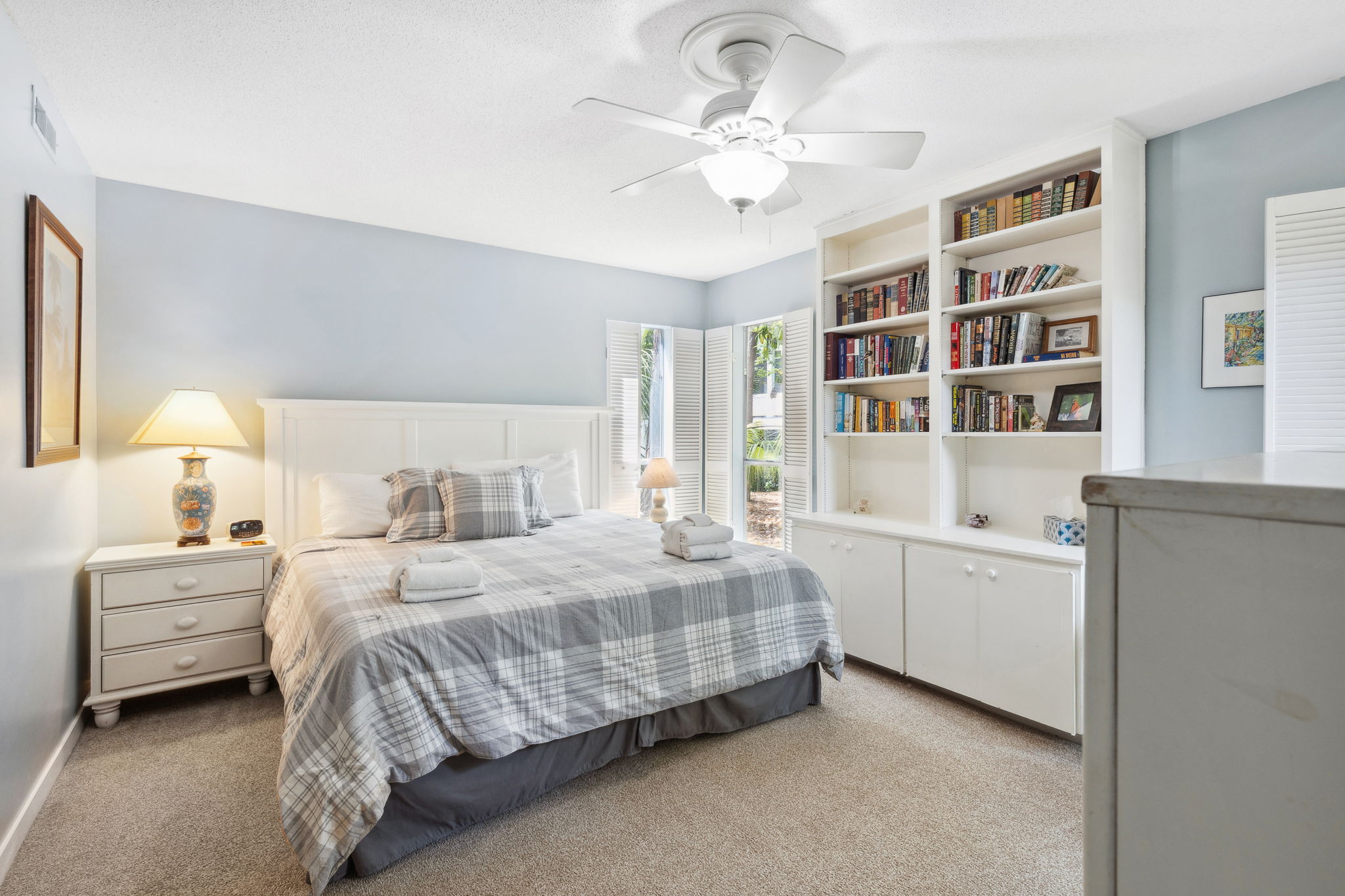 Master Bedroom with King Bed and Flat Screen TV