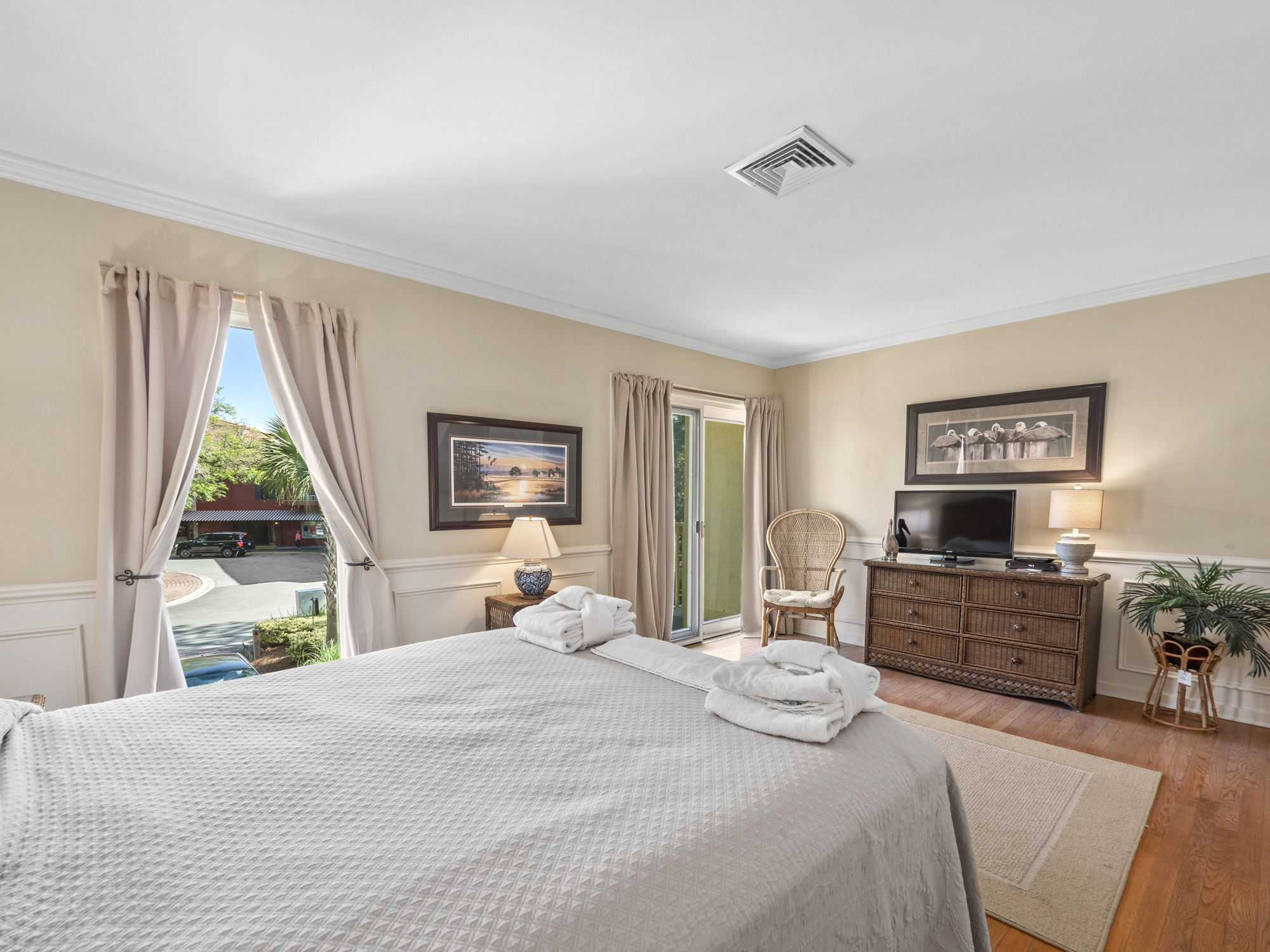 2nd floor bedroom with Queen Bed and Private Bath