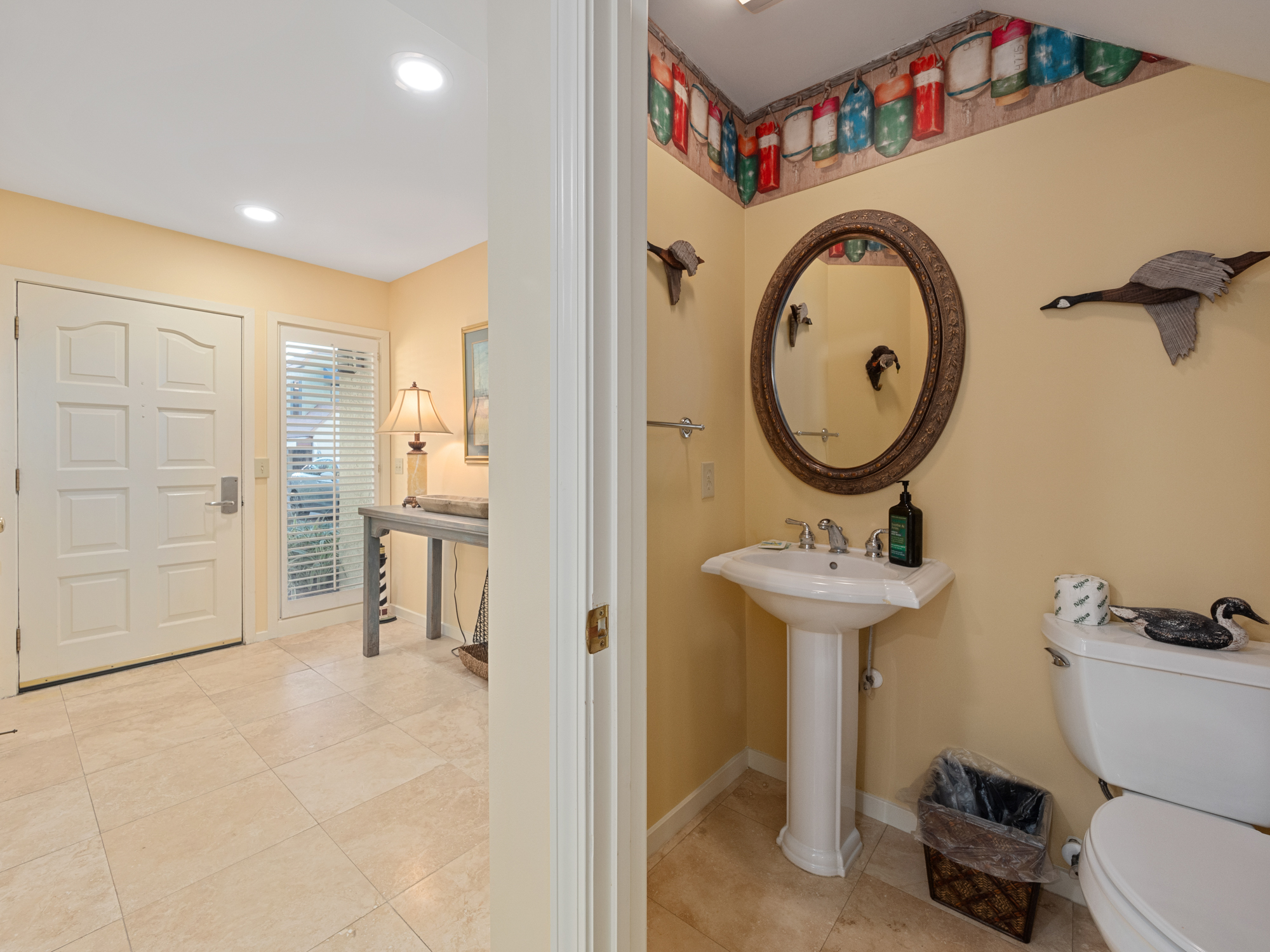 1/2 Bath on 1st Floor