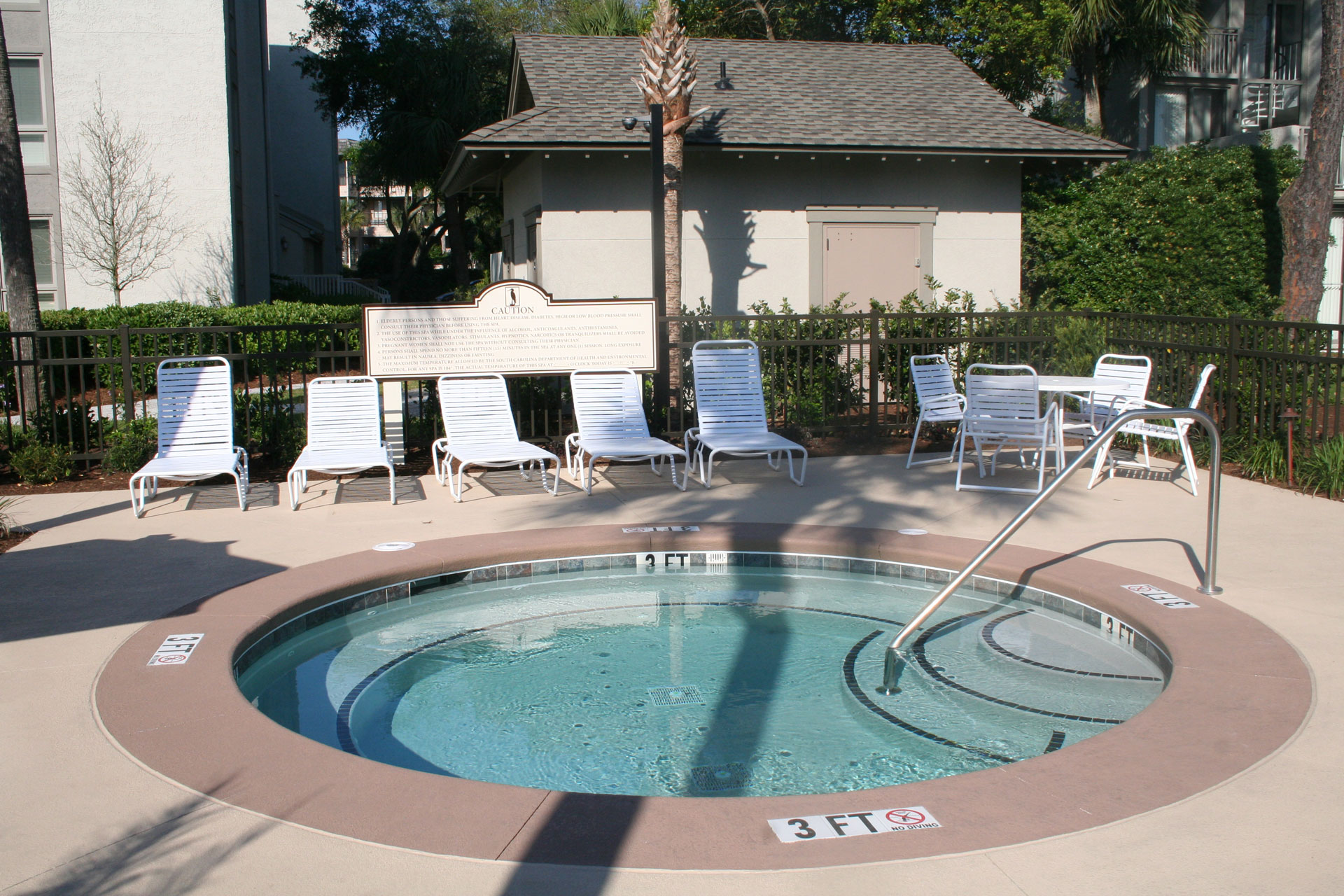 Poolside Hot Tub