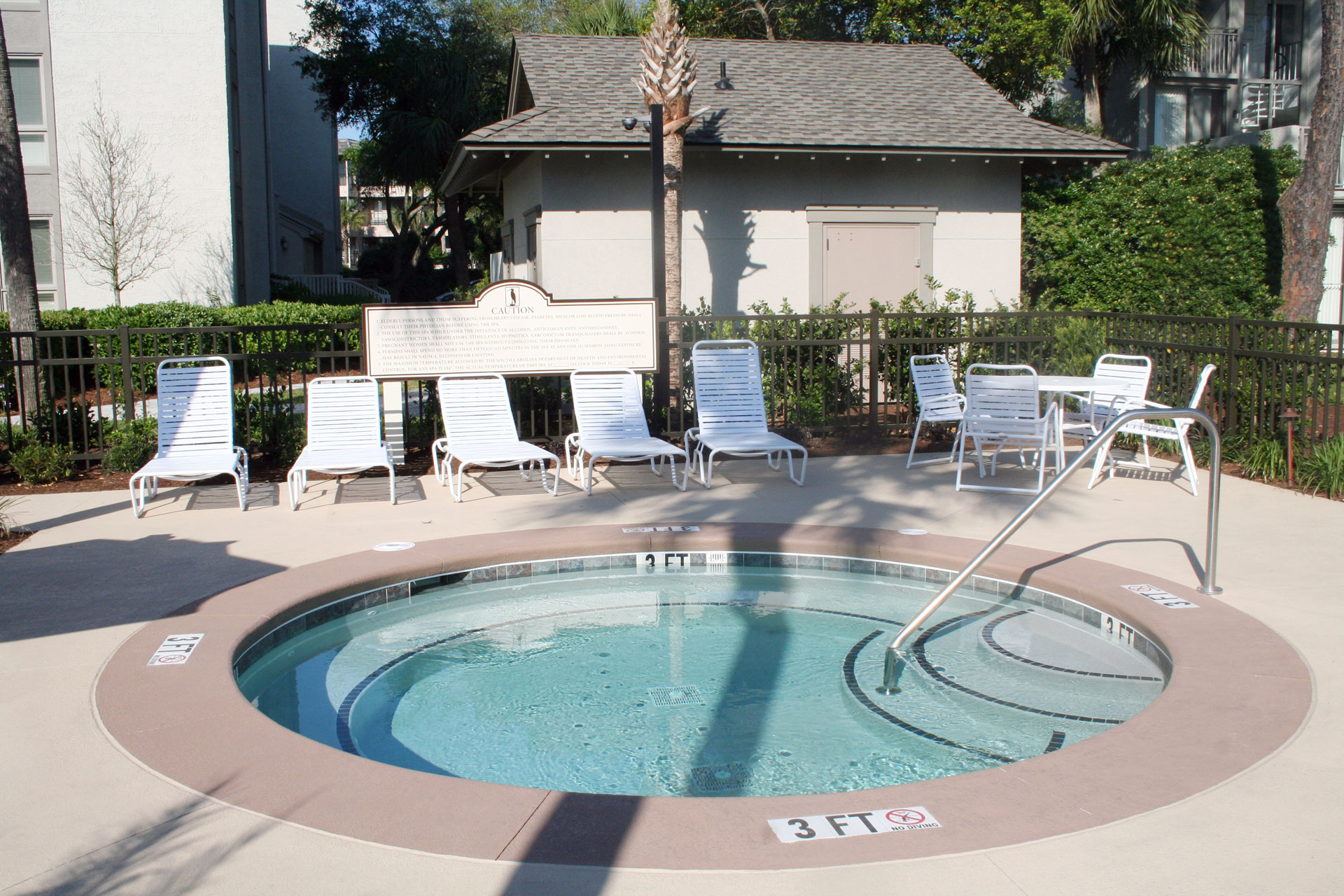 Poolside Hot Tub
