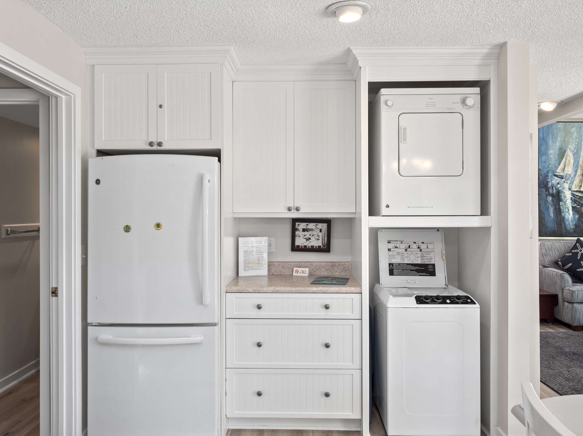 Laundry in kitchen