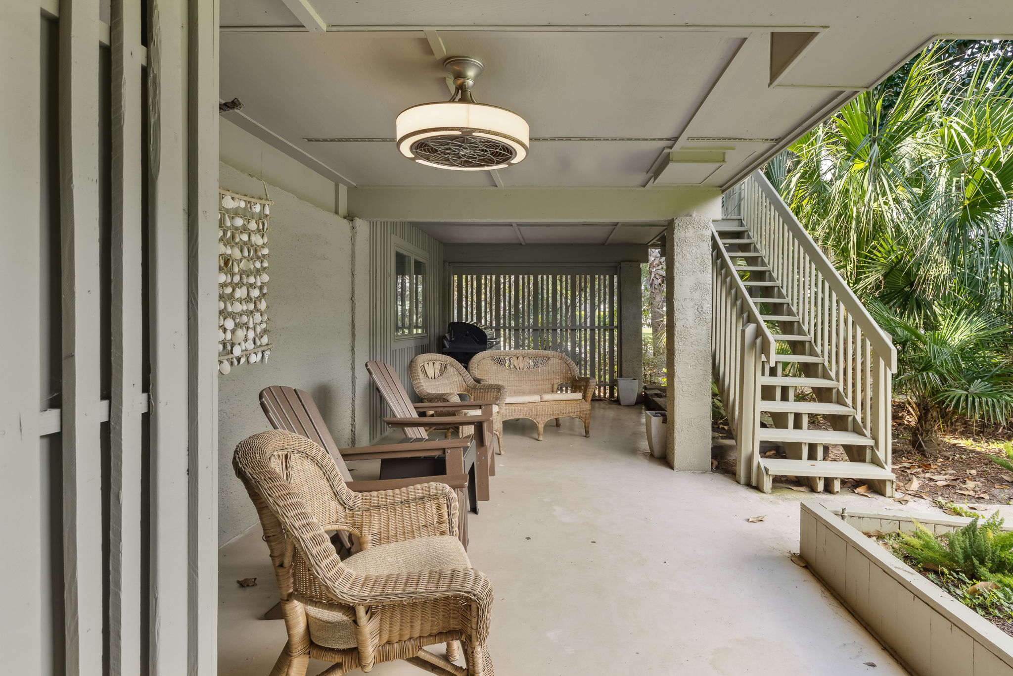 Private Back Porch with Gas Grill