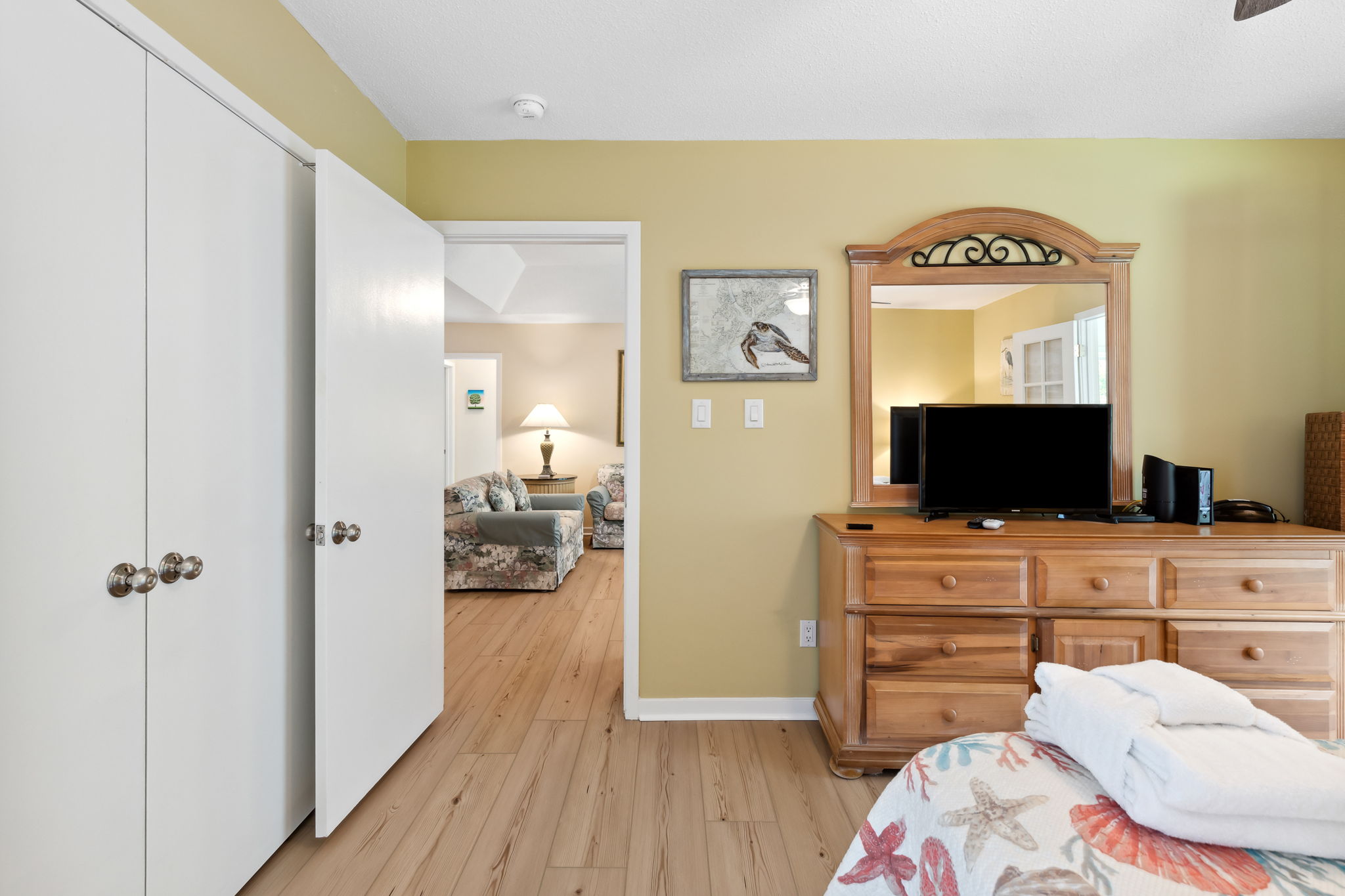 Master with Queen Bed, Flat Screen TV, and Private Bath