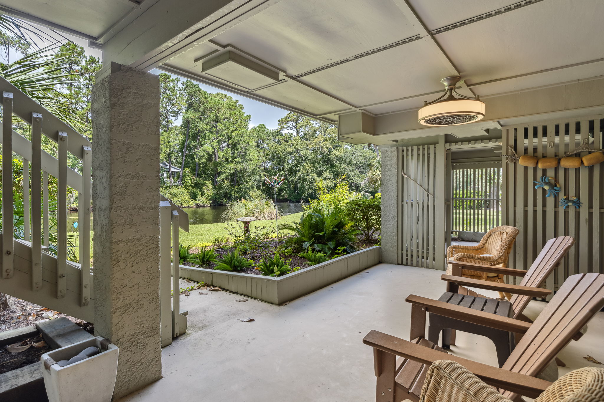Private Back Porch with Gas Grill