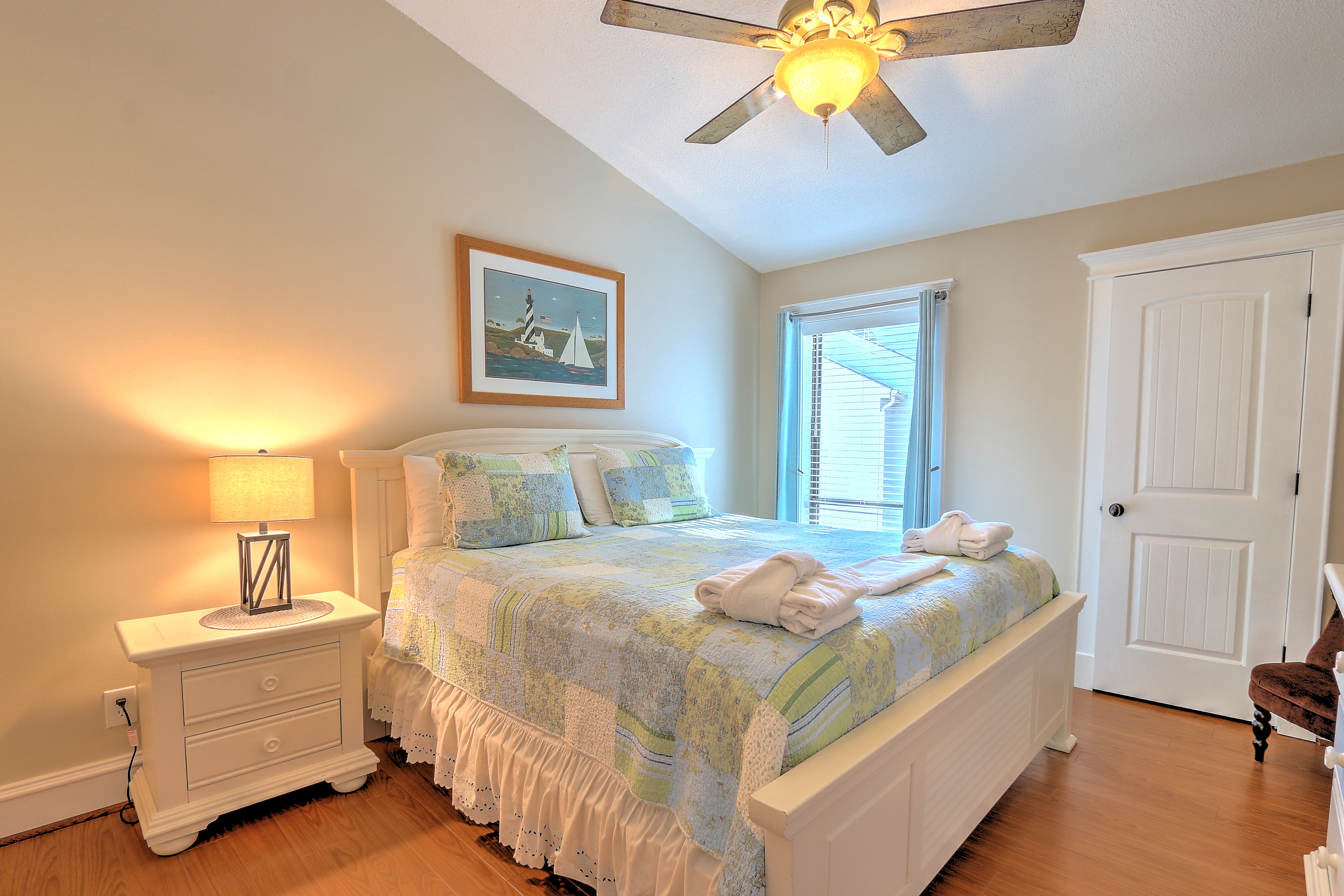 Bedroom 2 with King bed, Flat Screen TV & Private Bath