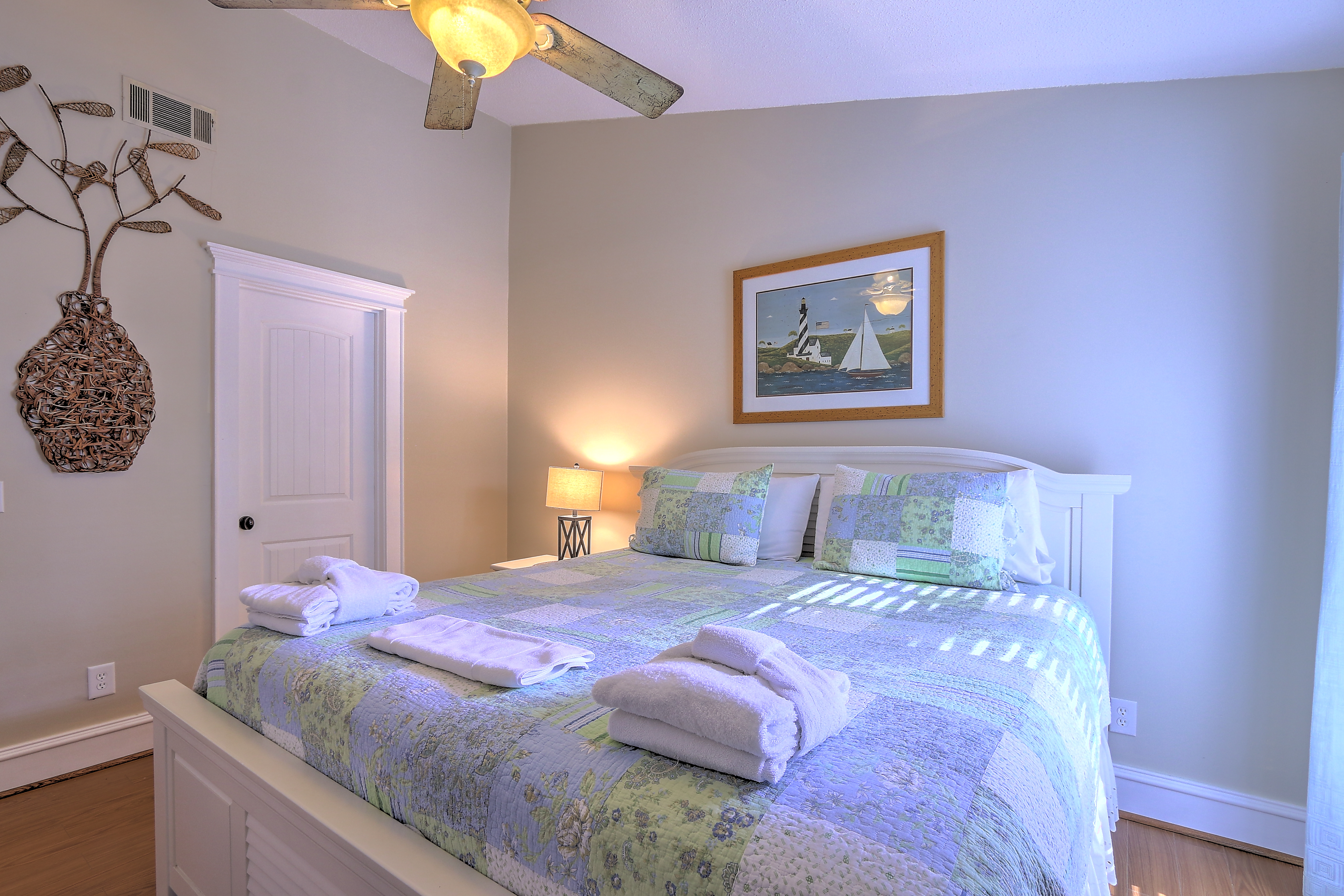 Bedroom 2 with King bed, Flat Screen TV & Private Bath