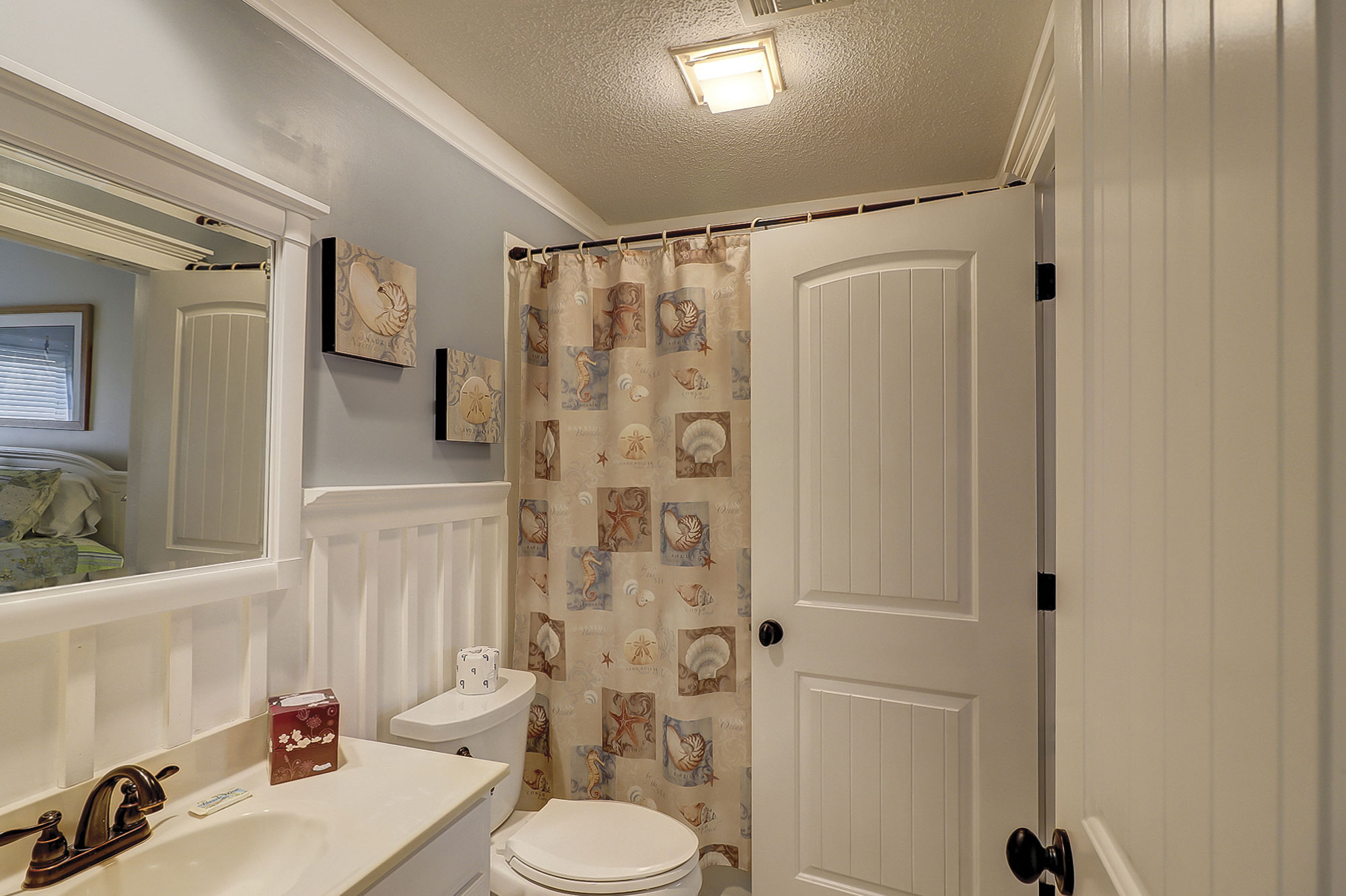 Master Bedroom Private Bath with Double Sinks & Shower