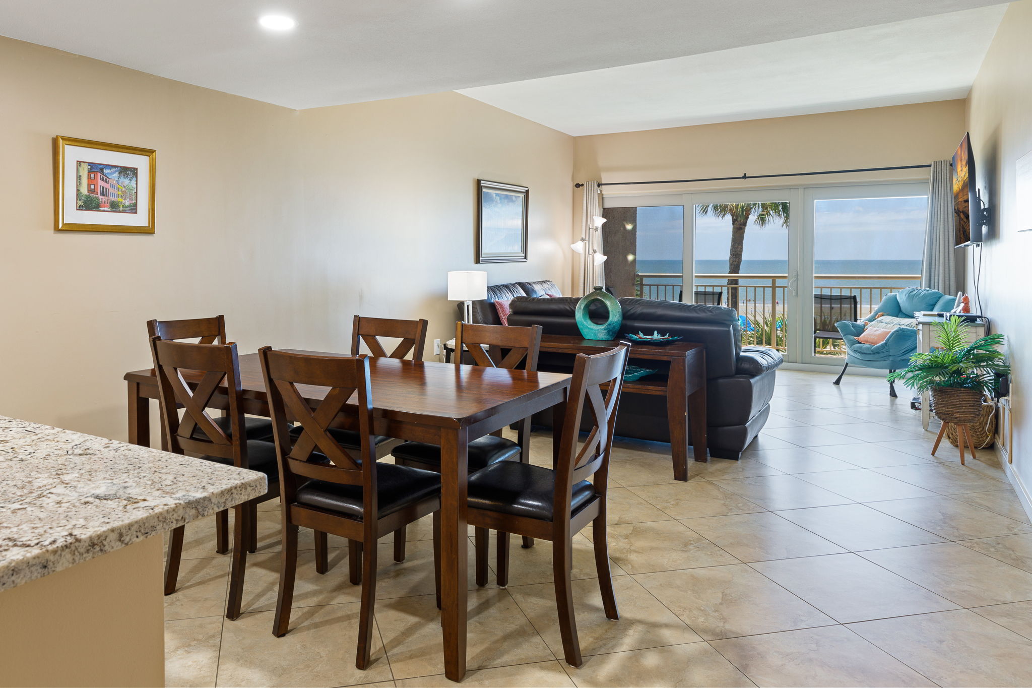 Open Floor Dining and Living Room
