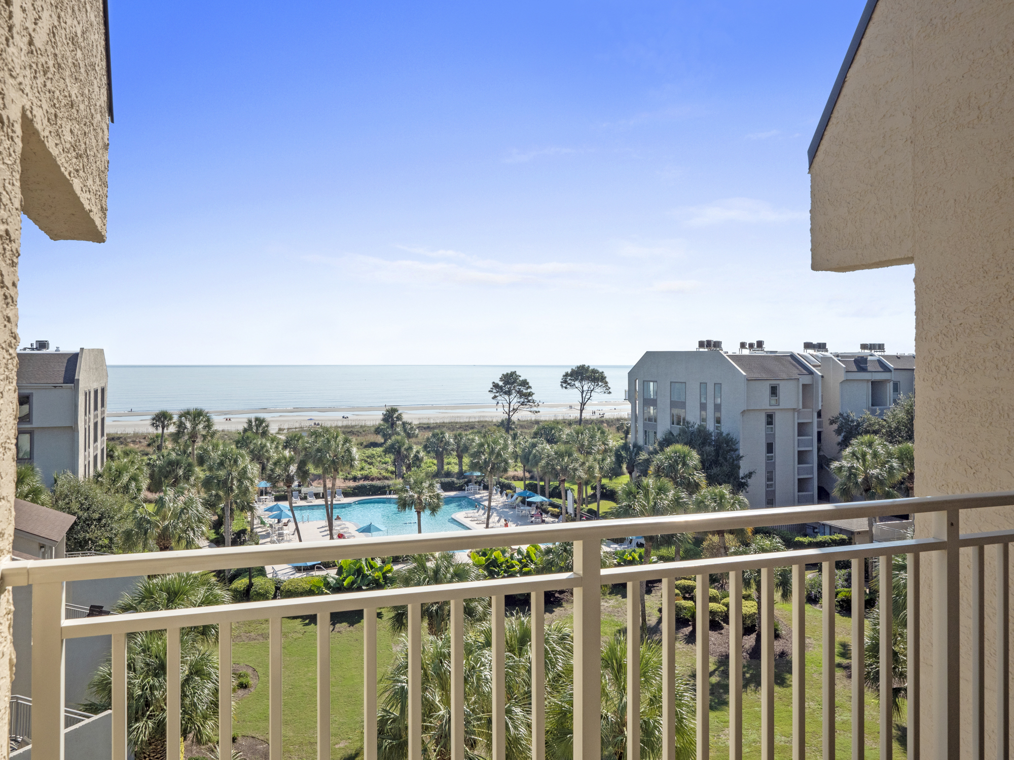 View over Pool to Beach
