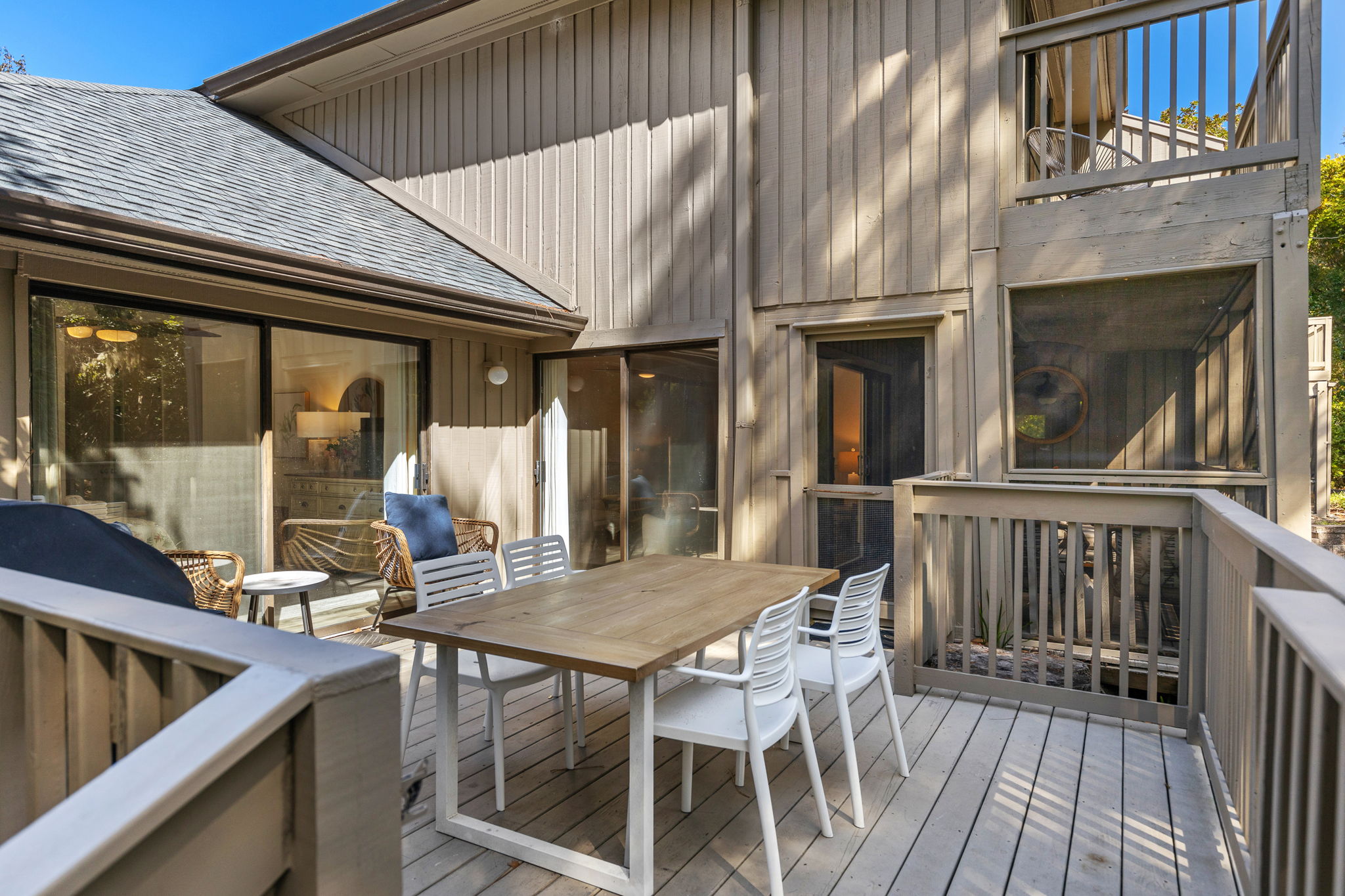 Private Back Deck with Gas Grill