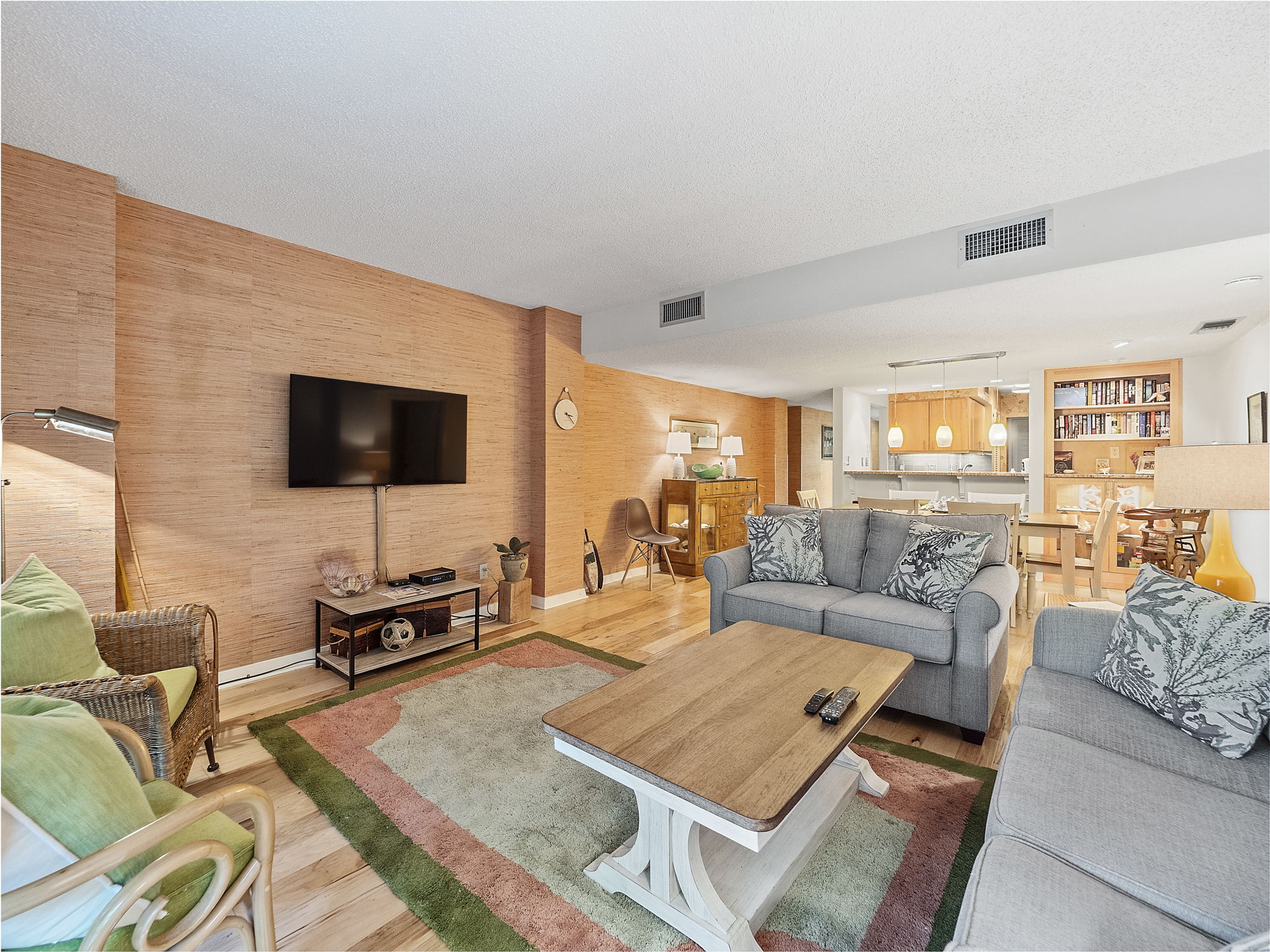 Living Room with Flat Screen TV