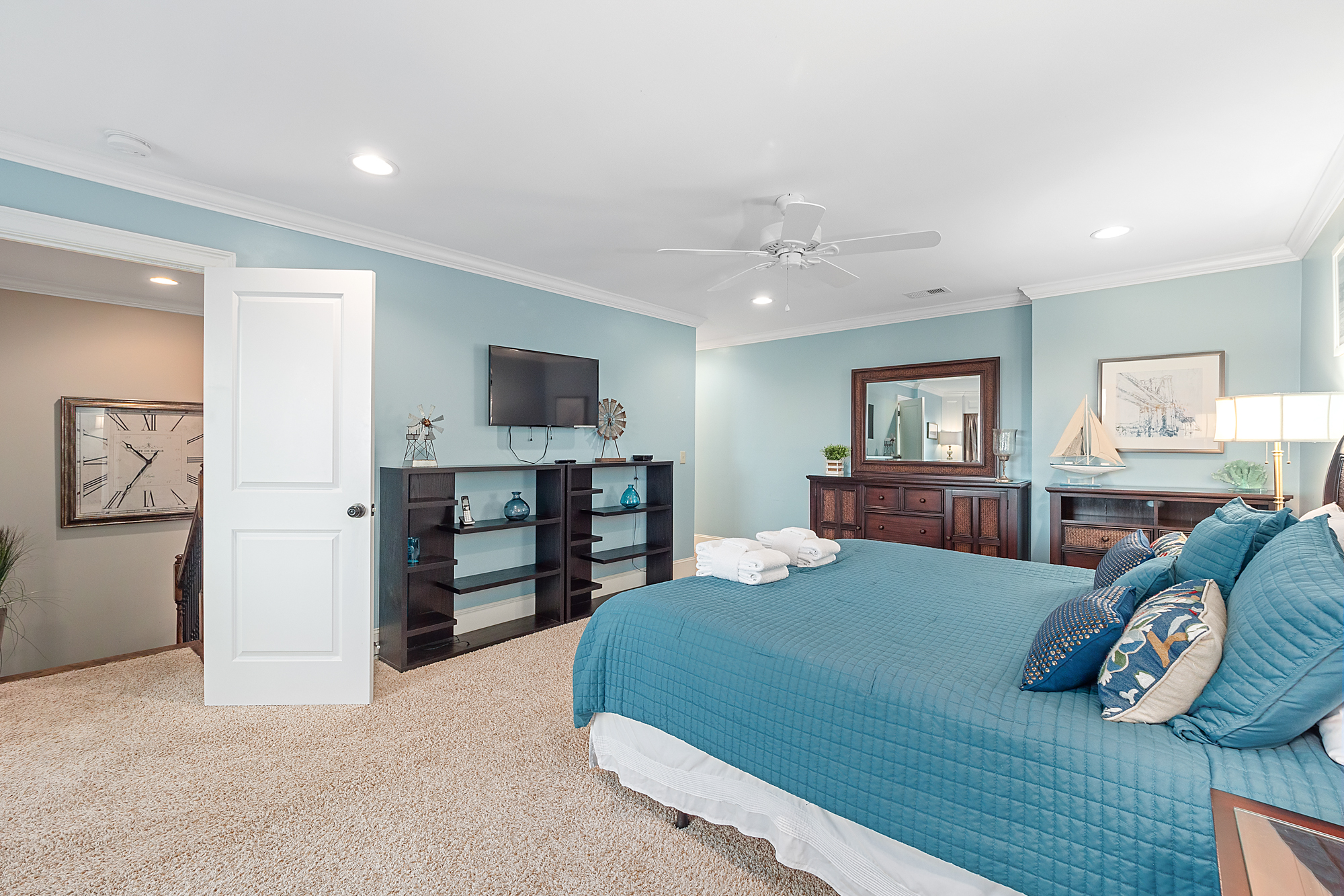 Master bedroom with King