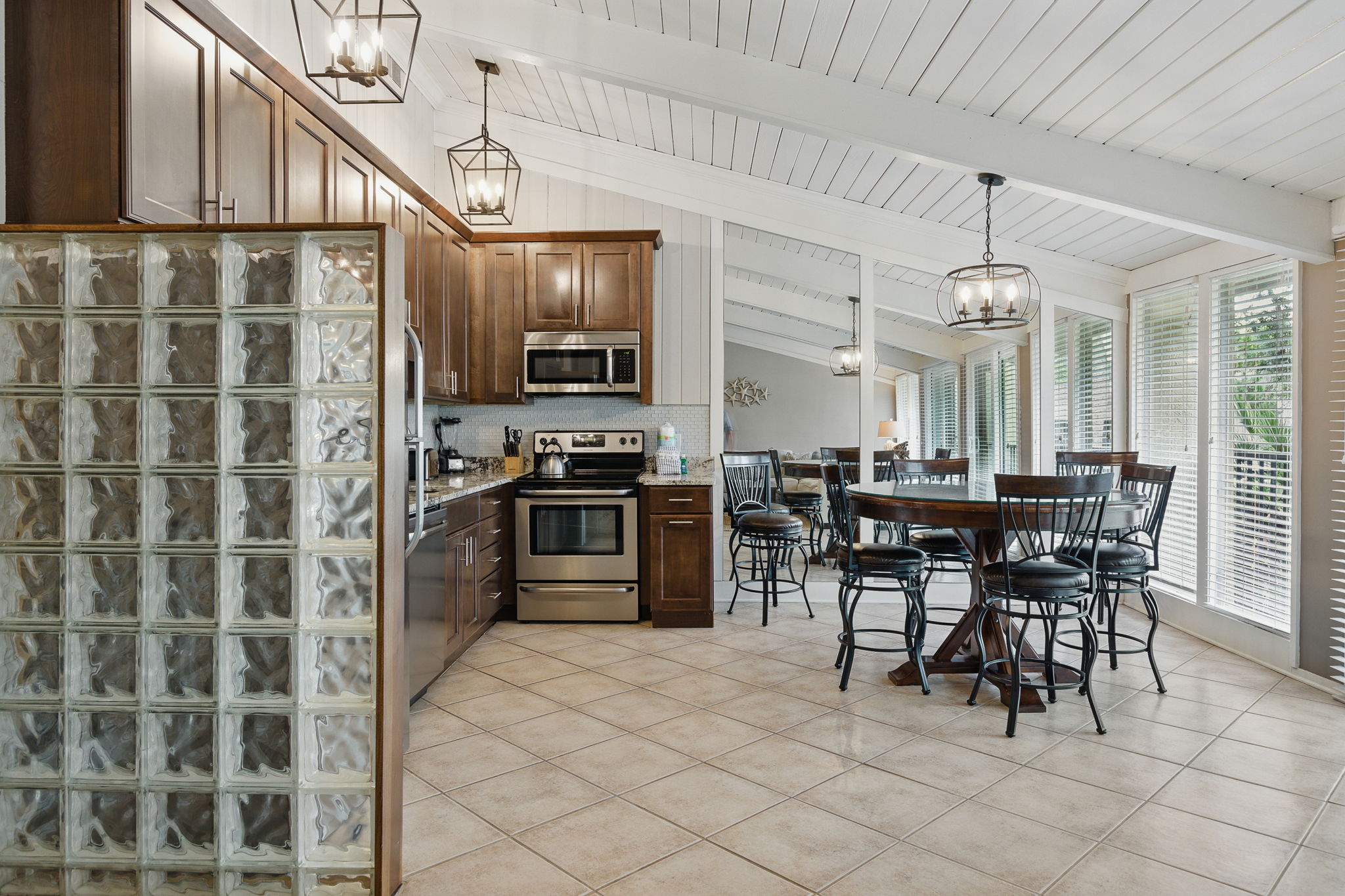 Open Kitchen, Living, and Dining Area