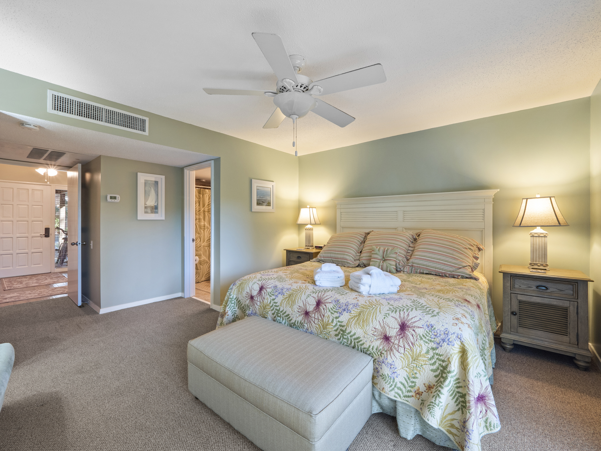 2nd Master with King Bed, Private Bath, and Flat Screen TV